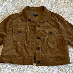 Love Tree Large Corduroy Button Up Jacket